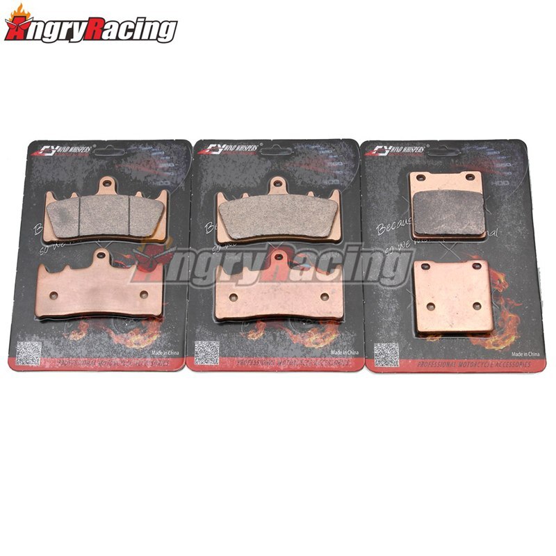 Copper sintering Front Rear Brake Pads For Suzuki GSXR 750 TL 1000 TL1000 GSXR 1100 GSF 1200 Bandit GSX1300R Hayabusa 1999-2007: Sets 3 Pair