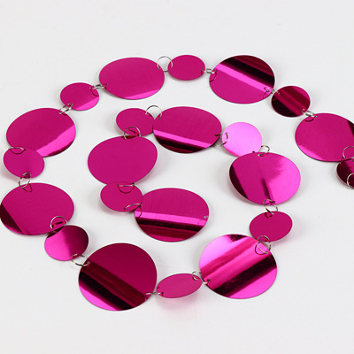 5pc DIY wedding stage layout PVC plastic sequin curtains Christmas Festive party decoration Supplies: Navy Blue