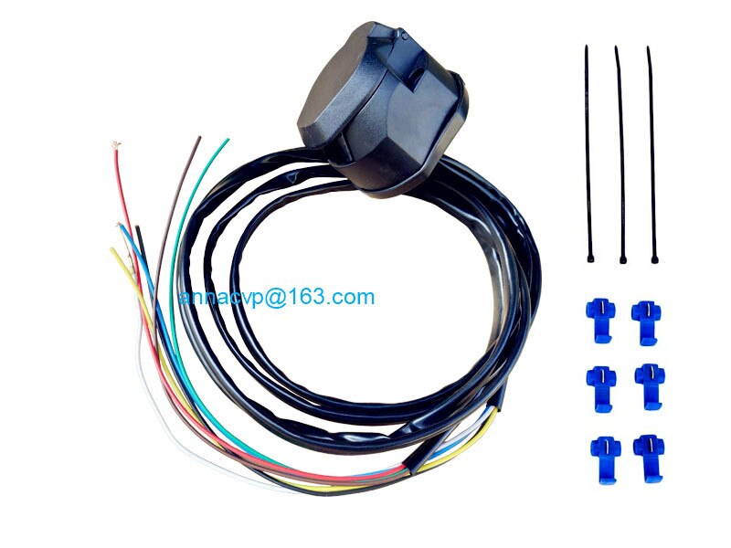 7 pin trailer plug plastic socket prewired truck automotive parts boat, trailer connector, trailer plug socket,trailer parts