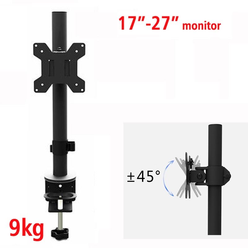 DL-M050 full motion rotate grommet clamp base steel single monitor desk bracket double monitor desktop support