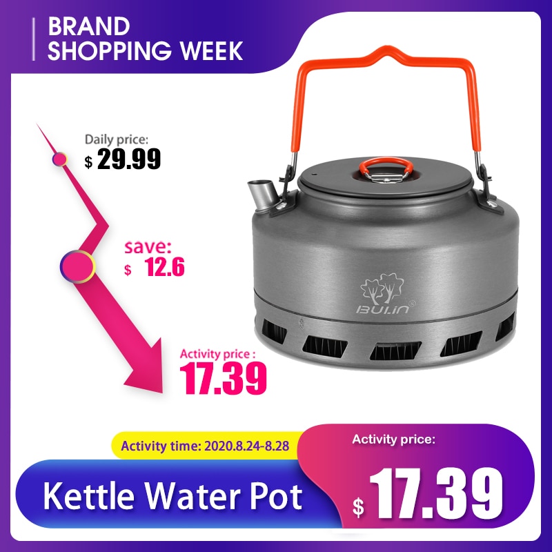 Odkryty sprzęt biwakowy czajnik pojemnik na wodę przenośny czajniczek ze stopu aluminium czajnik robić herbaty piesze wycieczki piknik kemping stove캠핑품 tytan