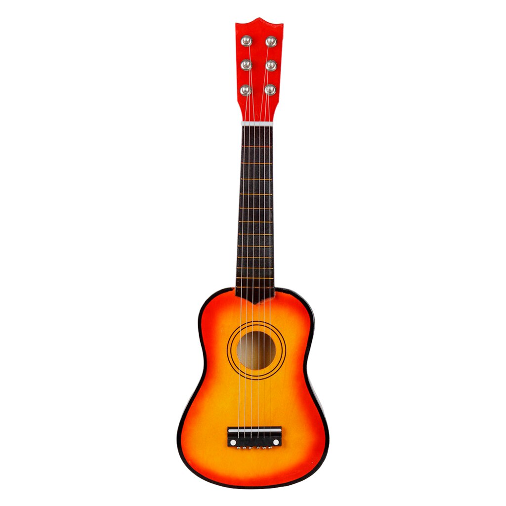 Novelty Solid Wood 21inch 6-String Acoustic Guitar Mini String Instrument: Sunset