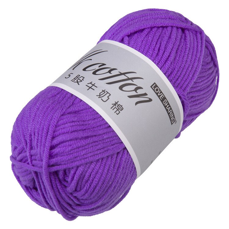 1Pcs 50G Melk Katoenen Garen Comfortabele Wol Gemengd Garen Kleding Naaien Garen Hand Breien Sjaal Hoed Garen Haak breien Garen: 09