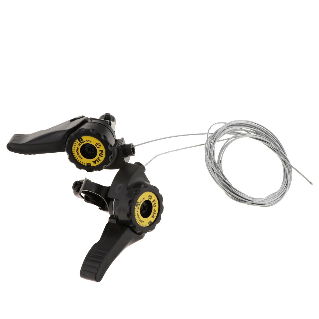1 Pair Thumb Bicycle Shifters Shift Levers 3 X 5/6/7 Friction Trigger