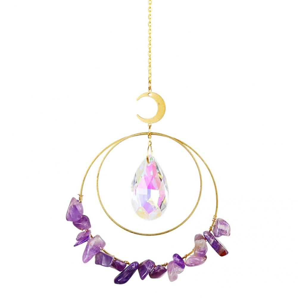 Faux Crystal Pendant Nice-looking Faux Crystal Fairy Decor Pendant Suncatcher Pendant