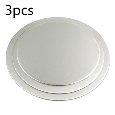 Juego de tableros redondos para pasteles, Base de tablón, bandeja de postre para magdalenas de papel desechable, 6 pulgadas, 8 pulgadas y 10 pulgadas, 1 de cada uno, 18/3 Uds.: Verde militar