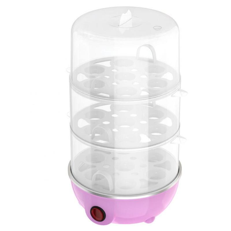 Multi Functie Rapid Elektrische Eierkoker 21 Eieren Capaciteit Snelle Eierkoker Stoomboot Automatische Uitschakeling Ei Steamer Keuken Gereedschap: Roze