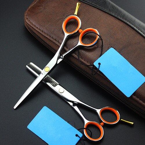 5 inch Japan 440c hair scissors set make up thinning scissor shears cutting barber tools hairdressing scissors: set