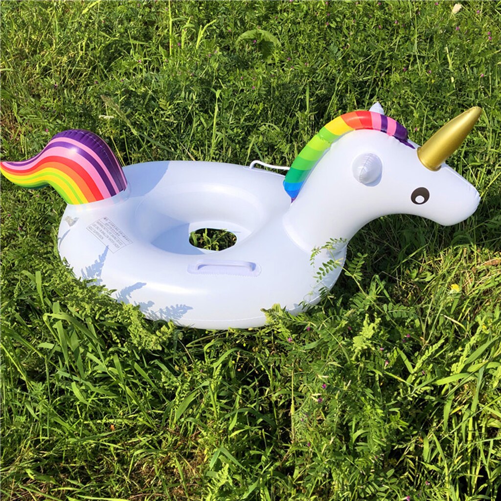 Kids Inflatable Unicorn Pool Float Swim Ring Swim Party Fun Toy for 1-6 Years