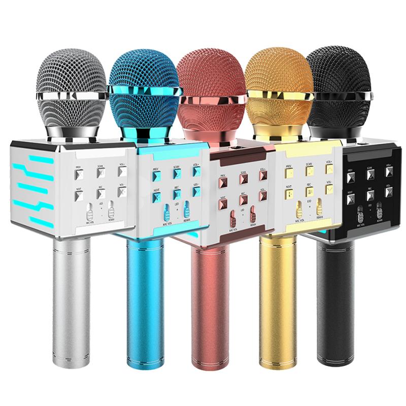 DS868 Wireless Karaoke Microphone USB Player Bluetooth Mic Speaker Perfect Sound Mike For IPhone, IPad, Tablet, Car, PC