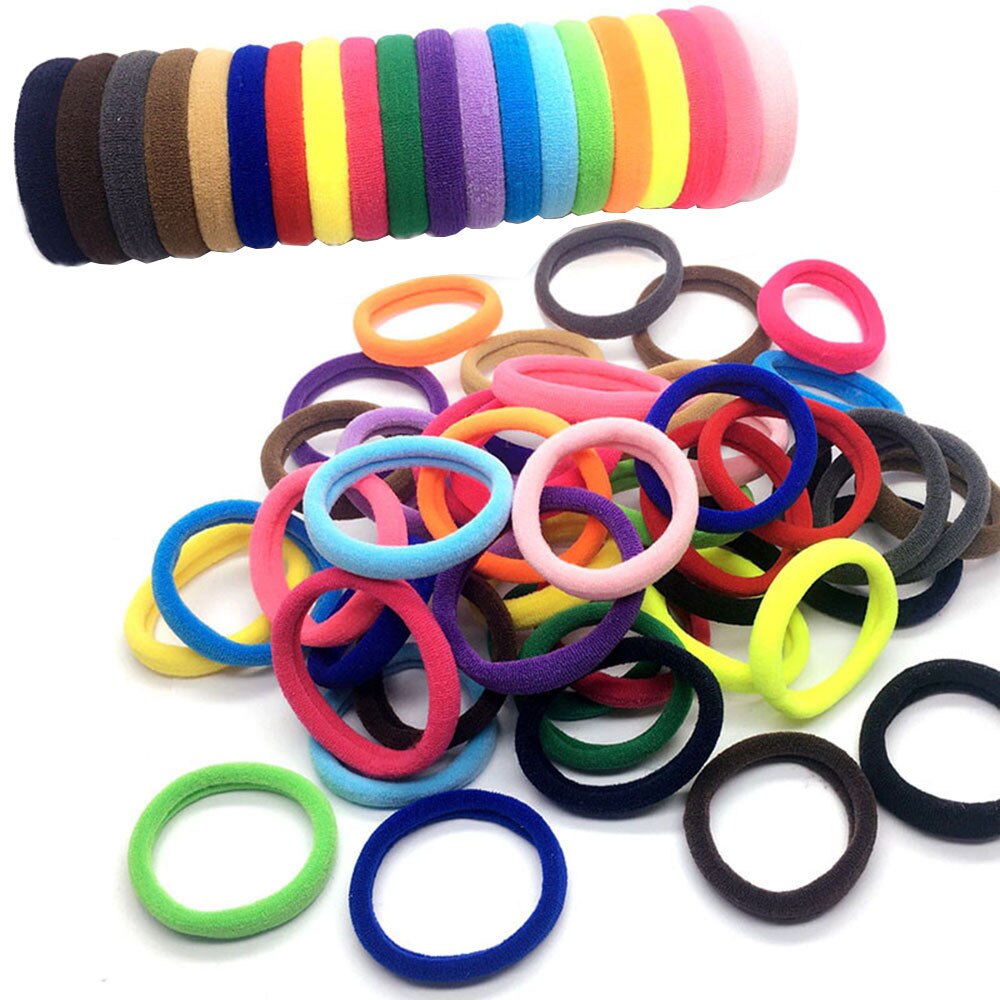 20Pcs Alle Meisjes Rubber Band Kinderen Snoep Kleur Elastische Haarband Kinderen Haaraccessoires Paardenstaart Houder Kinderen Haar
