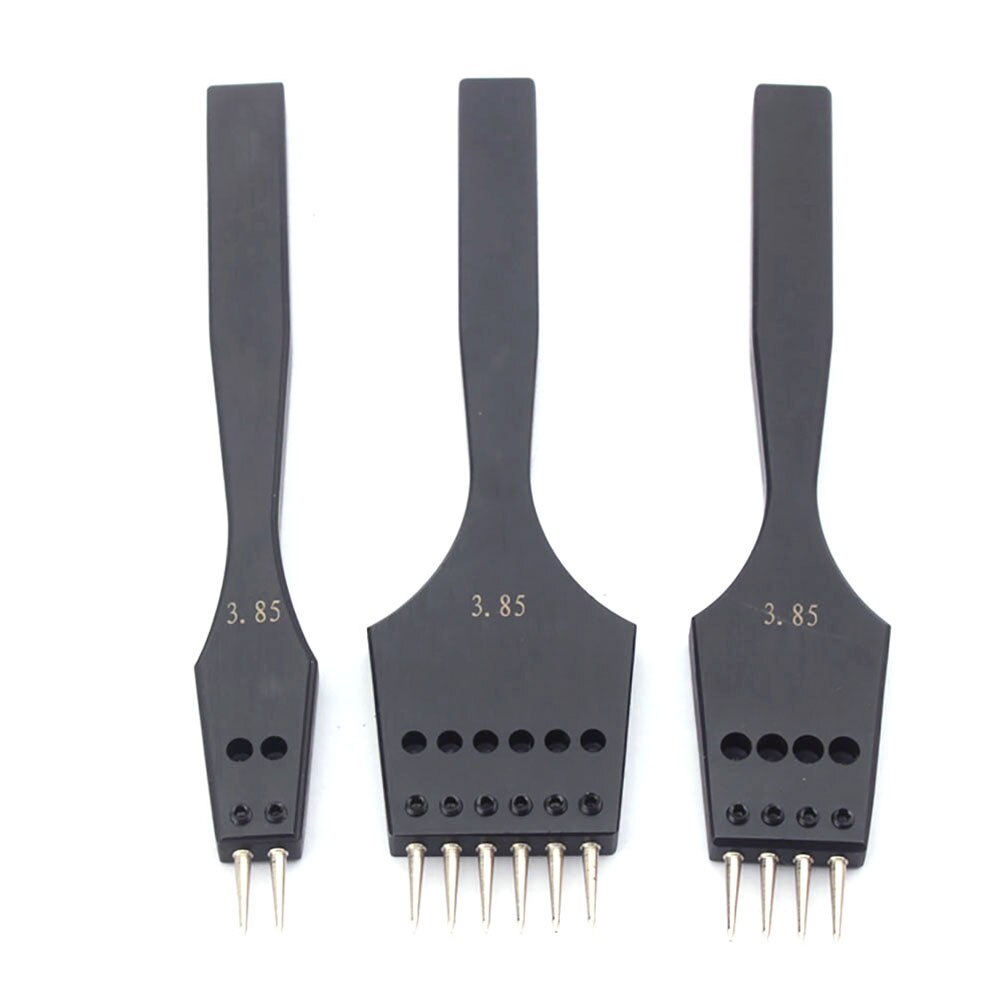 Leather Punch tool Sharp Head Replaceable Pricking Iron Removable Round Hole Punch Leather Craft Chisel 4 Size Available