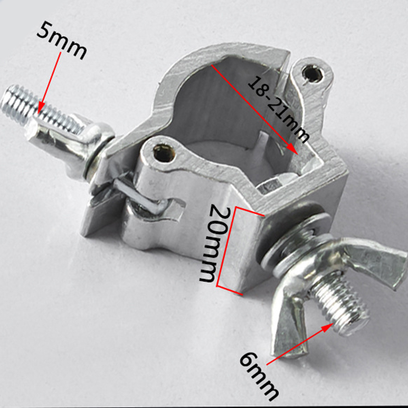 Luci da palcoscenico in lega di alluminio morsetto per tralicci morsetti per luci DJ ganci per morsetti macchiare a testa mobile par portato