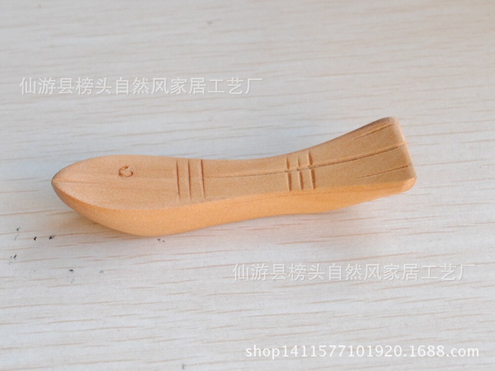 Spesialtilbud spisepinner rack massivt tre spisepinner rack blad fisk form spisepinne holder spisepinne resten spisepinner holder multi-: Farge fisk spisepinner holder  j05