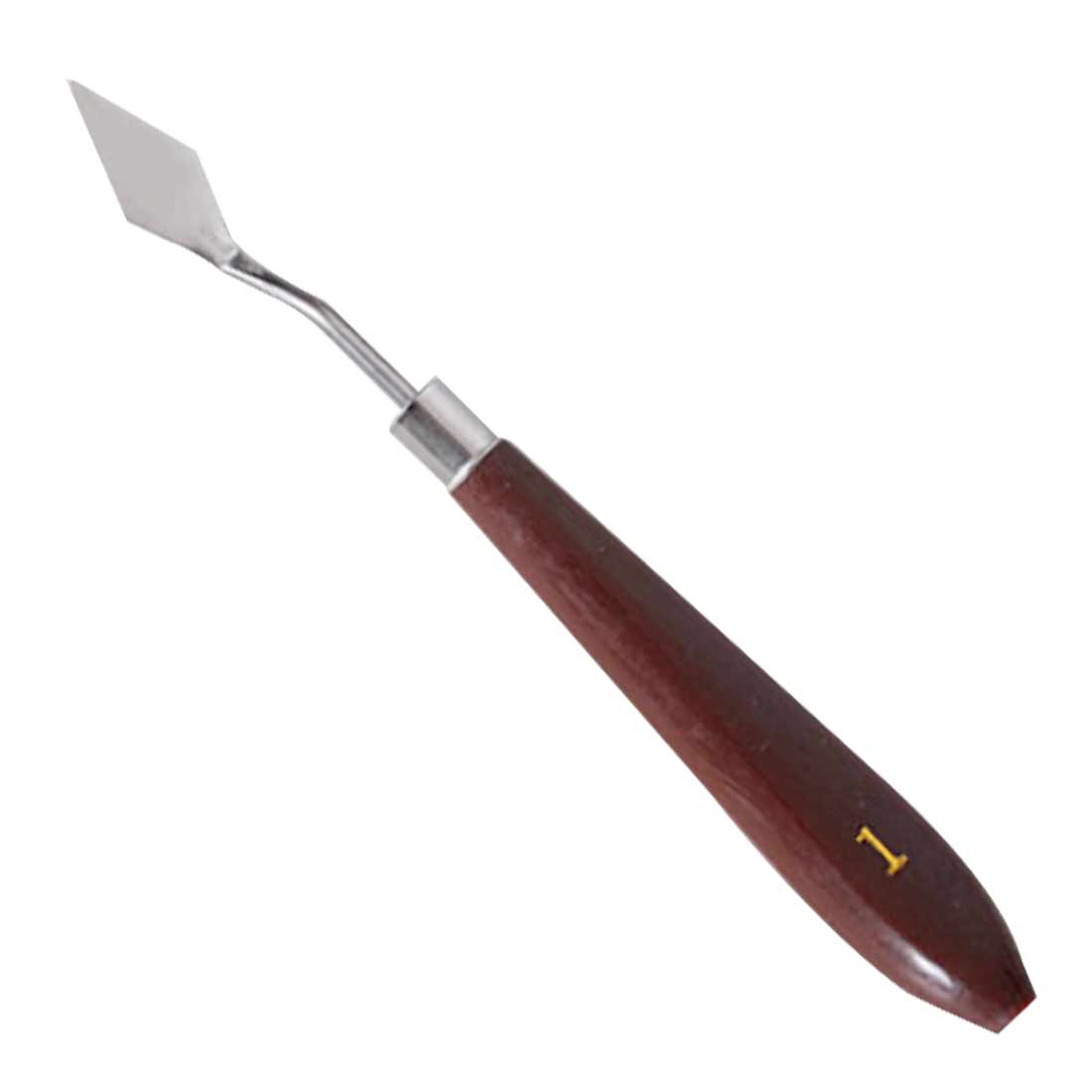 1 st rostfritt stål konstnär måla palett kniv spatel oljemålning färg konst hantverk metall spatel: Typ 1