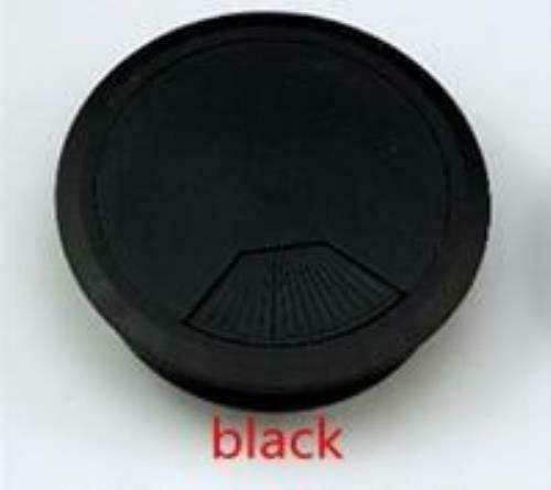2pcs ABS Computer Desk Table Grommet Cable Port Wire Hole Cover 50m: Bronze / 80mm