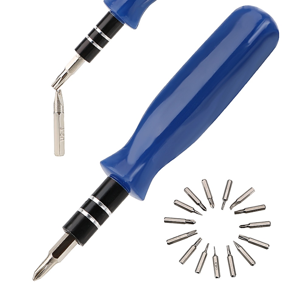 DIYWORK 16 in 1 Mobile Phone Repair Tool Set Multifunction Opening Tools Magnetic Tip Screwdriver Set Precision Screw Driver