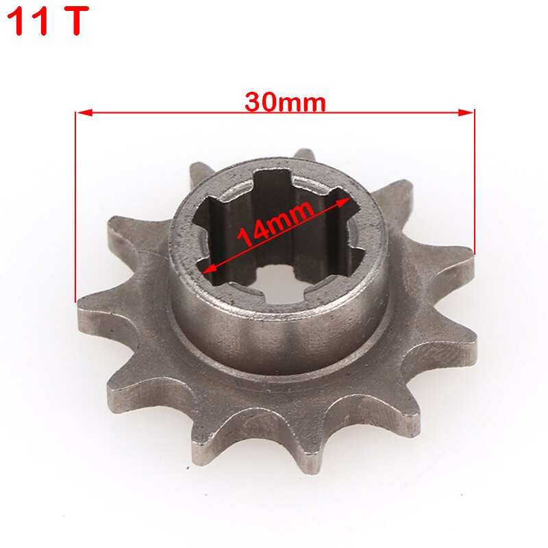 Caja de engranajes de embrague delantero, piñón para 47cc 49cc, 2 tiempos, ATV, Quad Dirt Pocket, Mini bicicleta de Motor, T8F, 11T, 14T, 17T, 20T: 11T