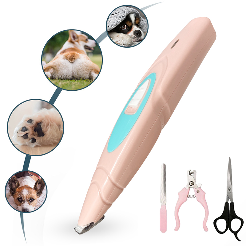 Elektrische Hond Clippers Professionele Huisdier Voet Tondeuse Hond Grooming Kapper Hond Shear Butt Oor Haar Cutter Pedicure