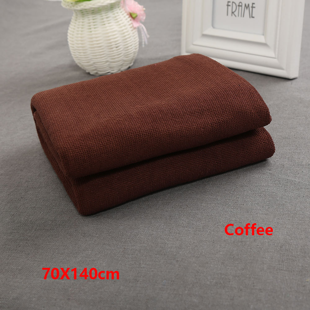 1pc färgglada 70 x 140cm snabbtorkande badlakan absorberande strandhandduk rosa mikrofiber fleecefilt torkande badstrandshanddukar: Kaffe