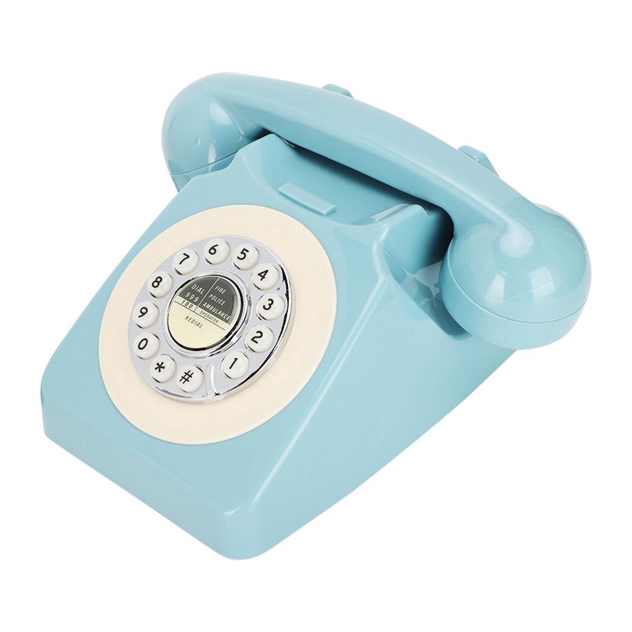 Retro telefon stationær ledning antik telefon gammel fastnet telefon support fsk/dtmf dobbelt system til hjemmekontor hotel