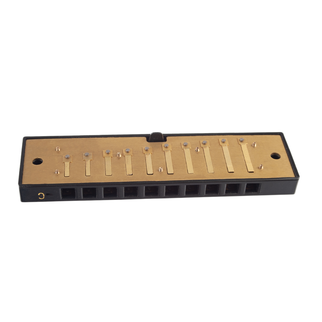 Harmonica Assembly Kit 10-holes Mouth Organ Harmonica Comb Plate Reeds DIY Key of C