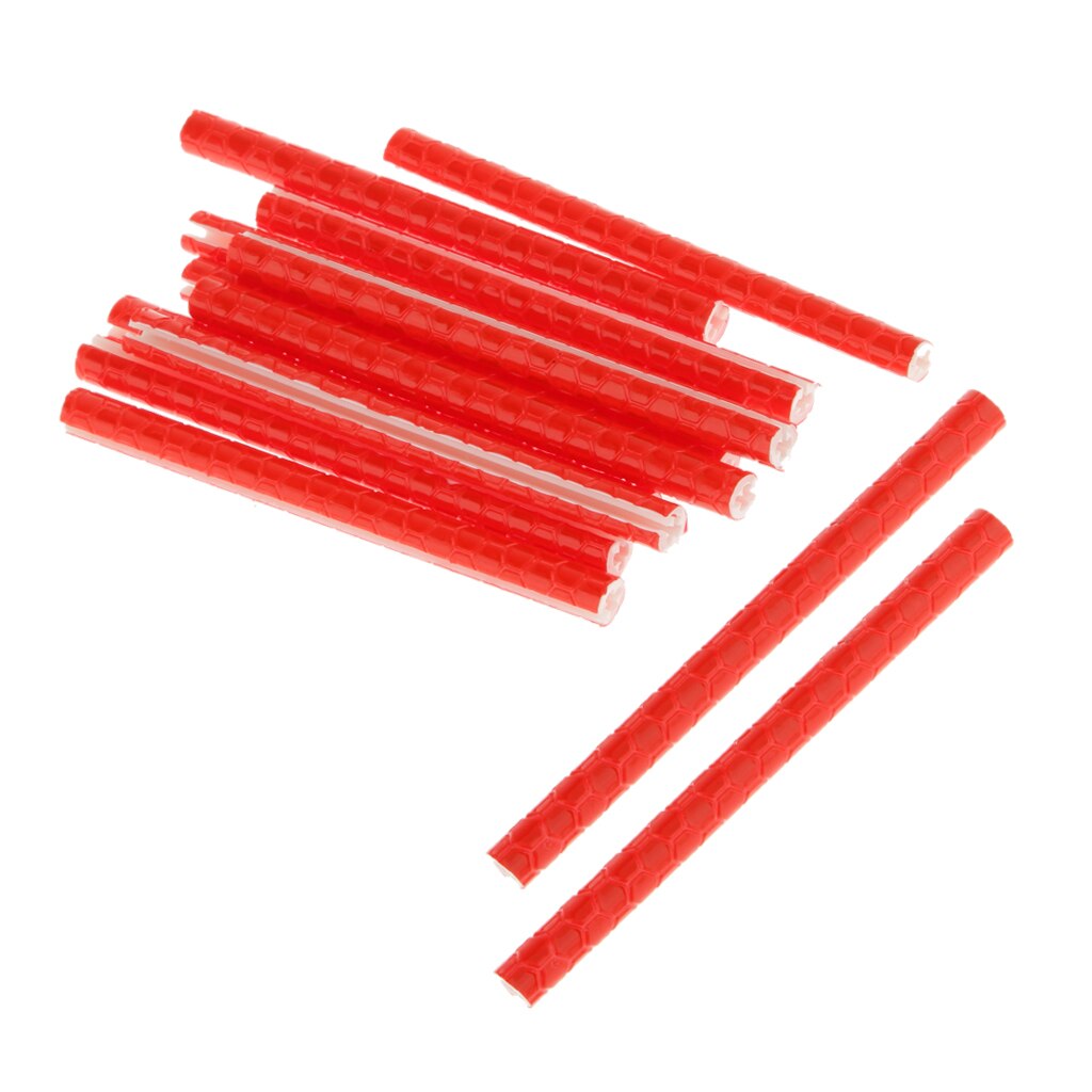 12 stuks fiets fiets spaak clip reflector reflecterende houder buislamp