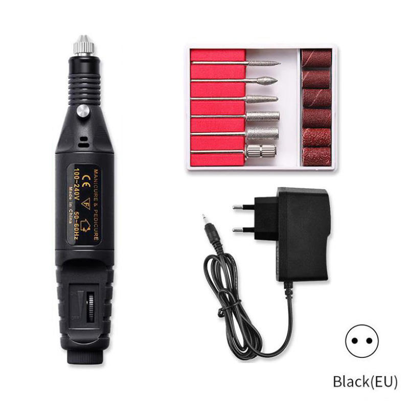 35000Rpm Electric Nail Boor Machine Manicure Boor Machine Pedicure Boor Sterke Nagel Boormachine Salon Nail Boor Machine: 20000 black / EU