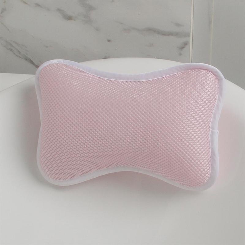 Spa Non-Slip Cushion Bath Tub Spa Pillow Bathtub Head Rest Pillow And For Neck Bathroom Back Accessories C0F2