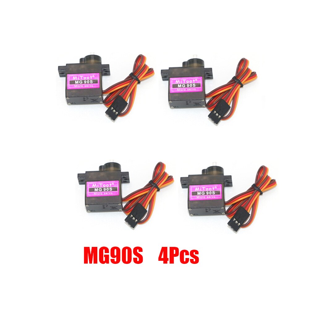 5/10 / 20szt MG90S Metal Gear Digital 9g Servo SG90 do helikoptera Rc Plane Boat Car MG90 9G Trex 450 RC Robot Helikopter: BIAŁY