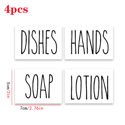 Shampoo Bottle Label Set Bathroom Soap Conditioner Body Wash Labels Soap Dispenser Detachable Waterproof Sticker Set: Gold