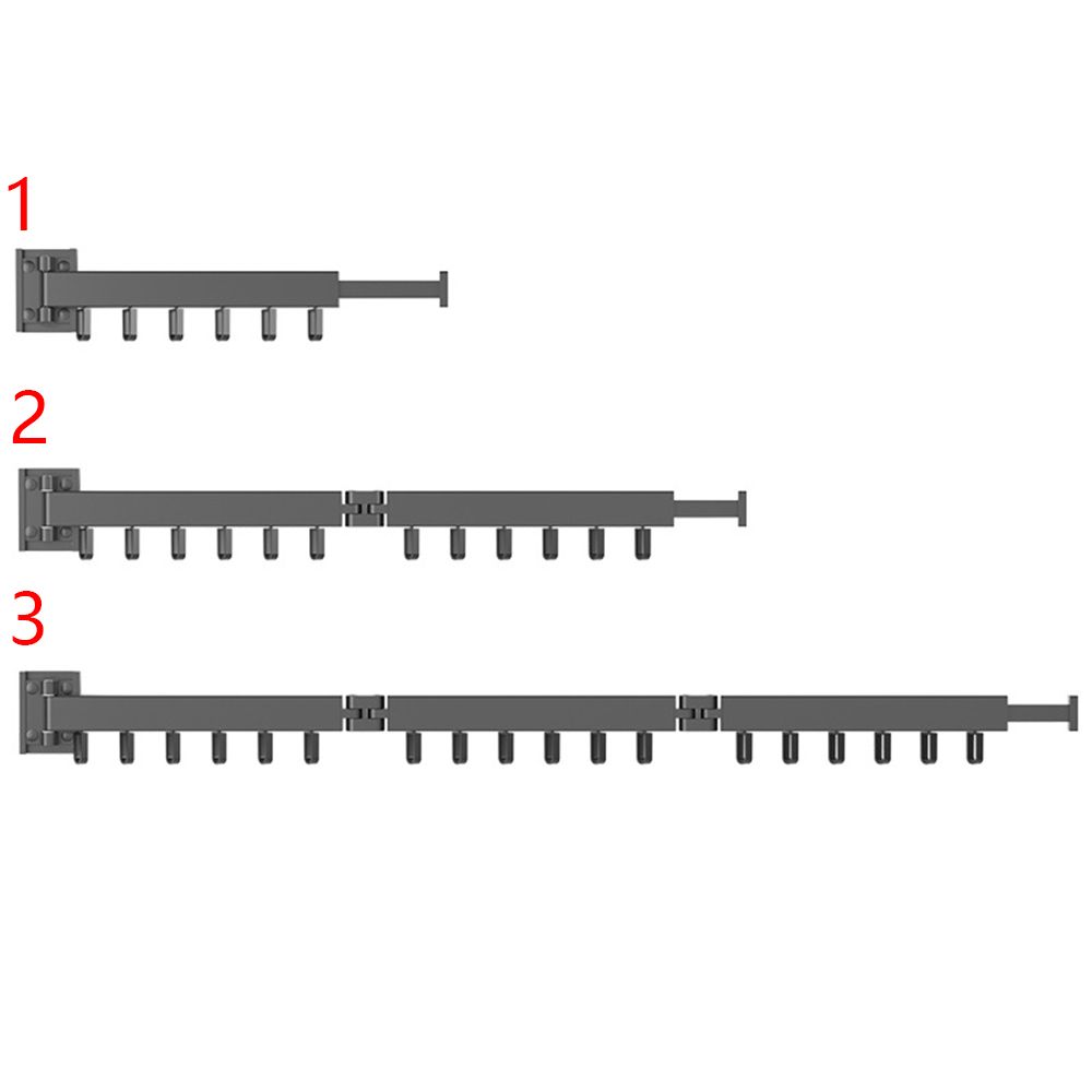 Retractable Folding Clothes Hanger Wall Mount Cloth Drying Rack Home Clothesline Indoor Outdoor Space Saving Clothesline