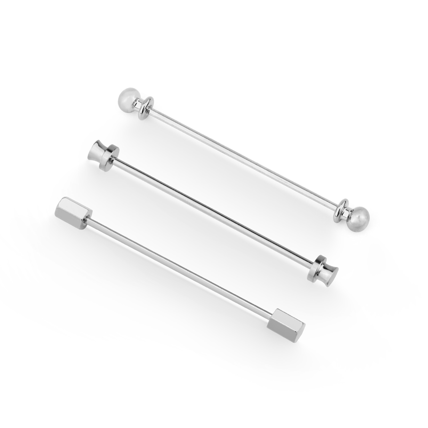 Clip para camisa de cuello, alfileres de camisa para hombre, Clip de corbata, broche de cuello estañado con caja, recuerdos de boda, Pin de solapa para hombre, gemelos: Zinc negro plateado