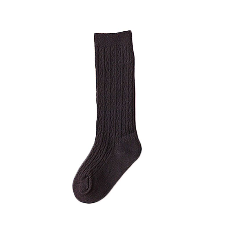 Mallas de encaje para niña, ropa de niña pequeña, otoño e invierno, medias cálidas para bebé, pantimedias de Color sólido para niño pequeño: 0-1Y black sock