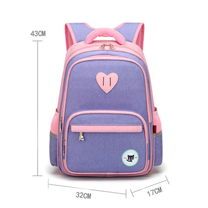Waterdichte kinderschooltassen jongens meisjes basisschoolrugzakken kindertas schooltas orthopedische rugzak mochila infantil: Paars groot