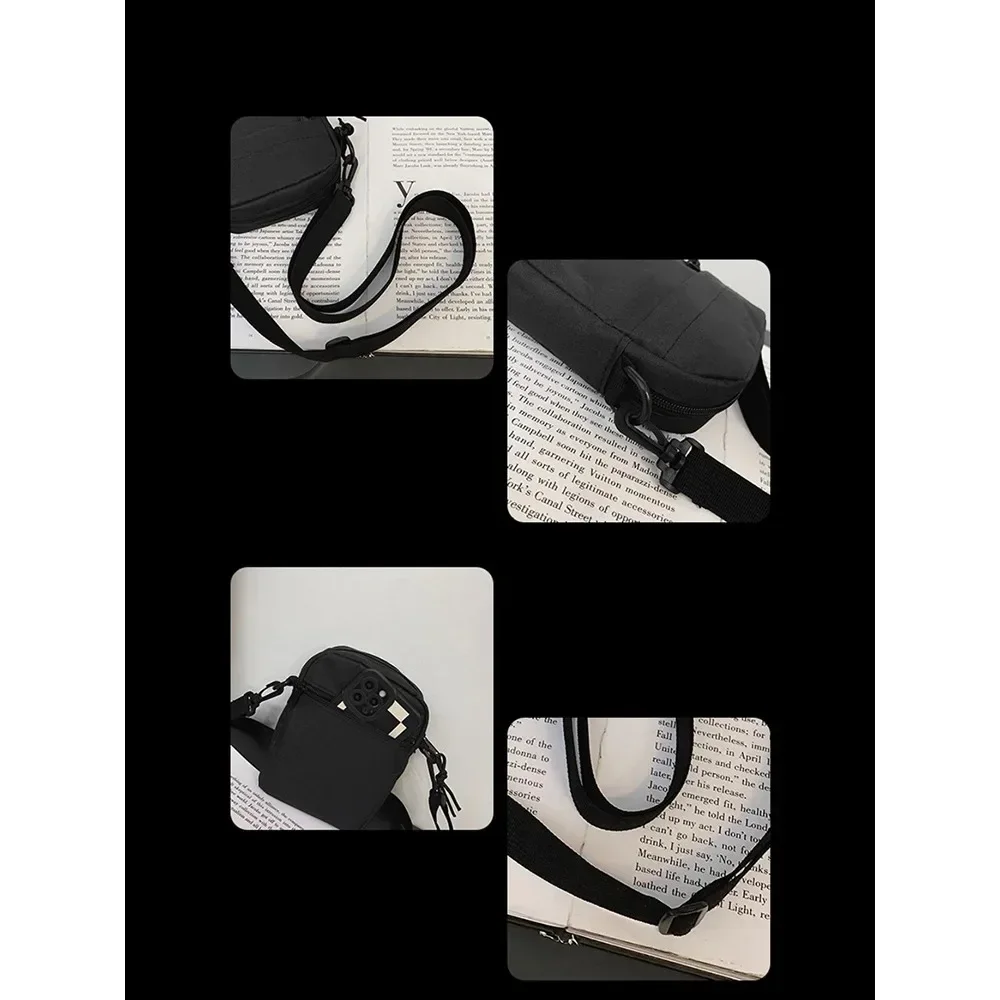 Nylon skuldertaske trendy sports-crossbody-tasker til mænd og kvinder