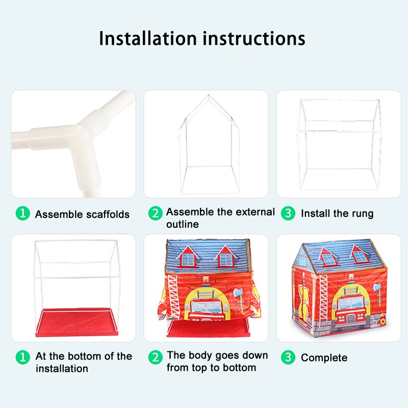 Kinder Spielen Ball Pool Zelt Junge Mädchen Feuer Lkw Dessert Tragbare Indoor Outdoor Baby Spielen Haus Mit Lagerung Tasche Für kinder