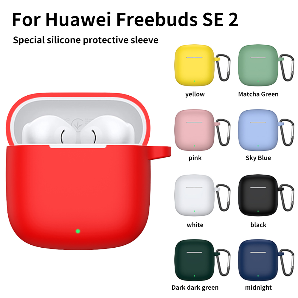 Voor Huawei FreeBuds SE2 hoofdtelefoon beschermhoes siliconen hoes all-inclusive stofdicht anti-kras oortelefoon opberghoes