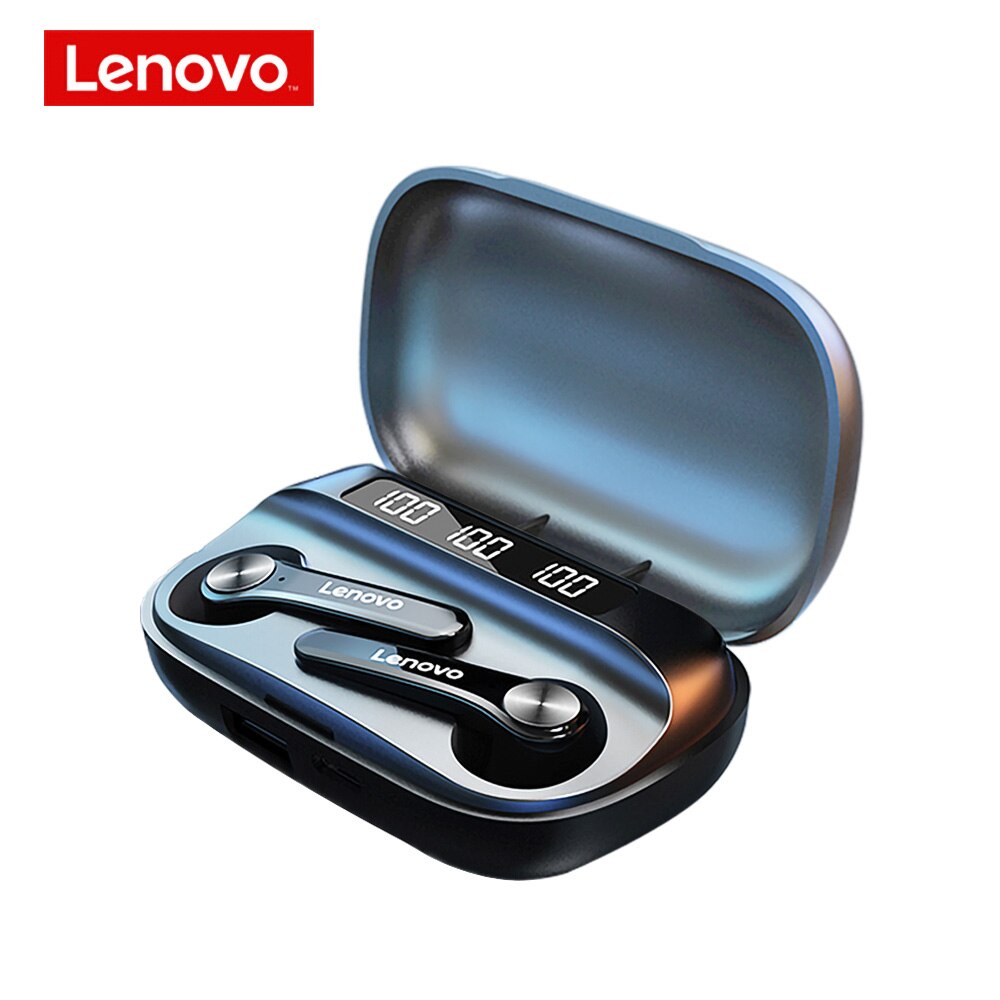 Auricolare Wireless originale Lenovo TWS QT81 XT91 XT89 XT90 auricolari Bluetooth 5.0 batteria a lunga durata cuffie con riduzione del rumore: Black QT81