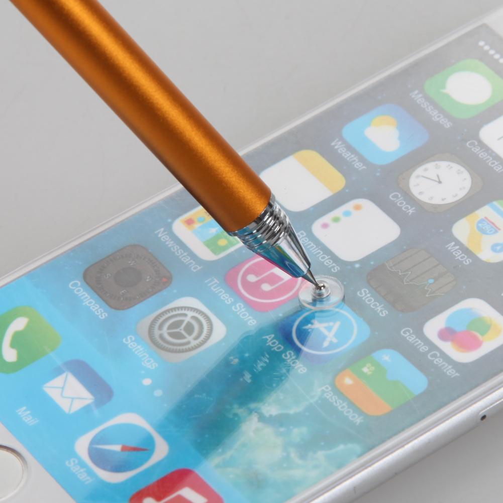 8 färger fin punkt rund tunn spets kapacitiv penna pekplatta pekskärm pennor tablett penna för iphone / ipad / samsung / kindle