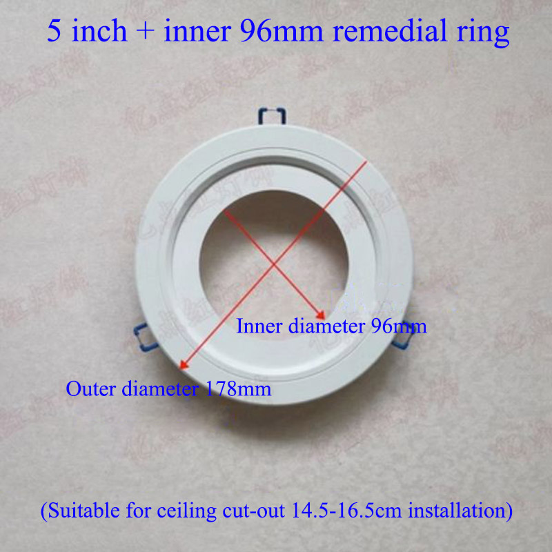 Led Downlight Spotlight Beugels Light Stand Adapters Lampenkap Ringen Gat Vergroten Witte Buitenste Frames Uitgesneden Remedial Cirkels hanglamp kappen lampenkappen lampenkapjes grote lampenkap lampenkap klein metalen: Licht Geel