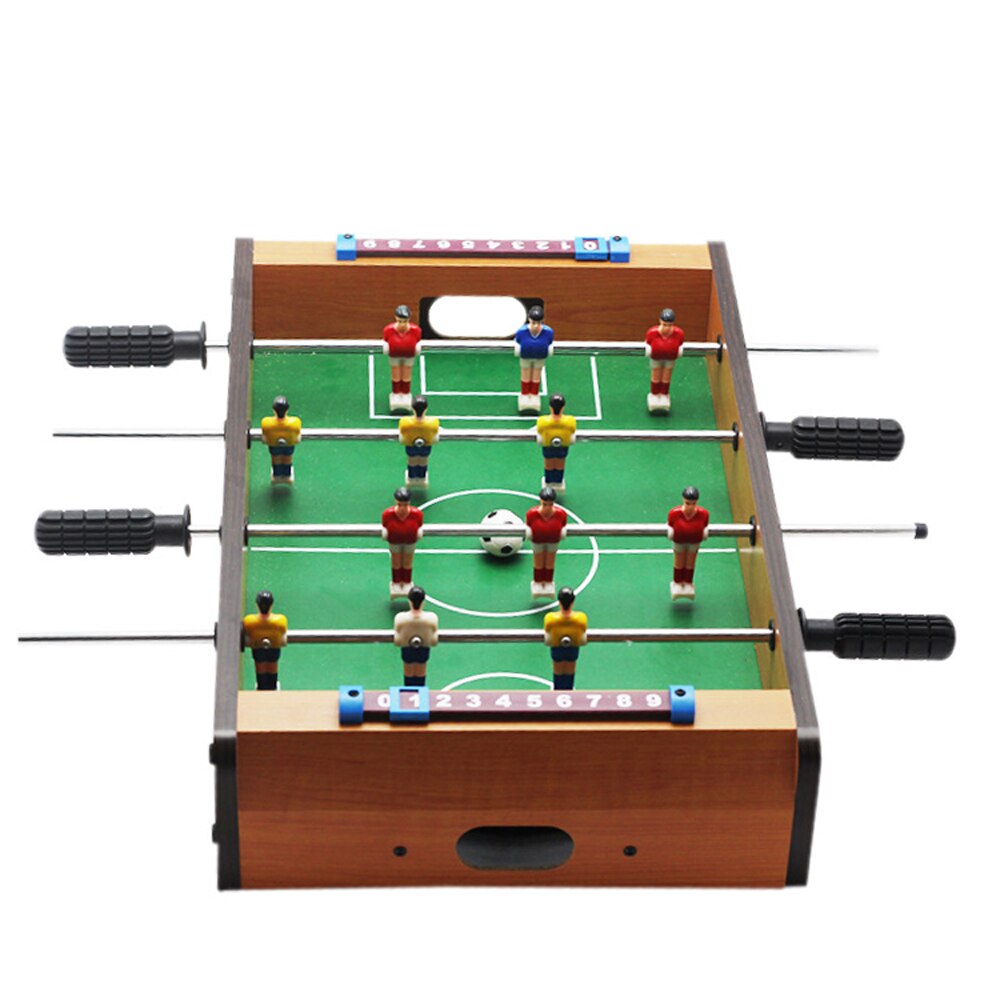 Mini Futbolín de mesa para adultos y niños, conjunto de juego de fútbol de mesa portátil con 2 pelotas y portero de puntuación