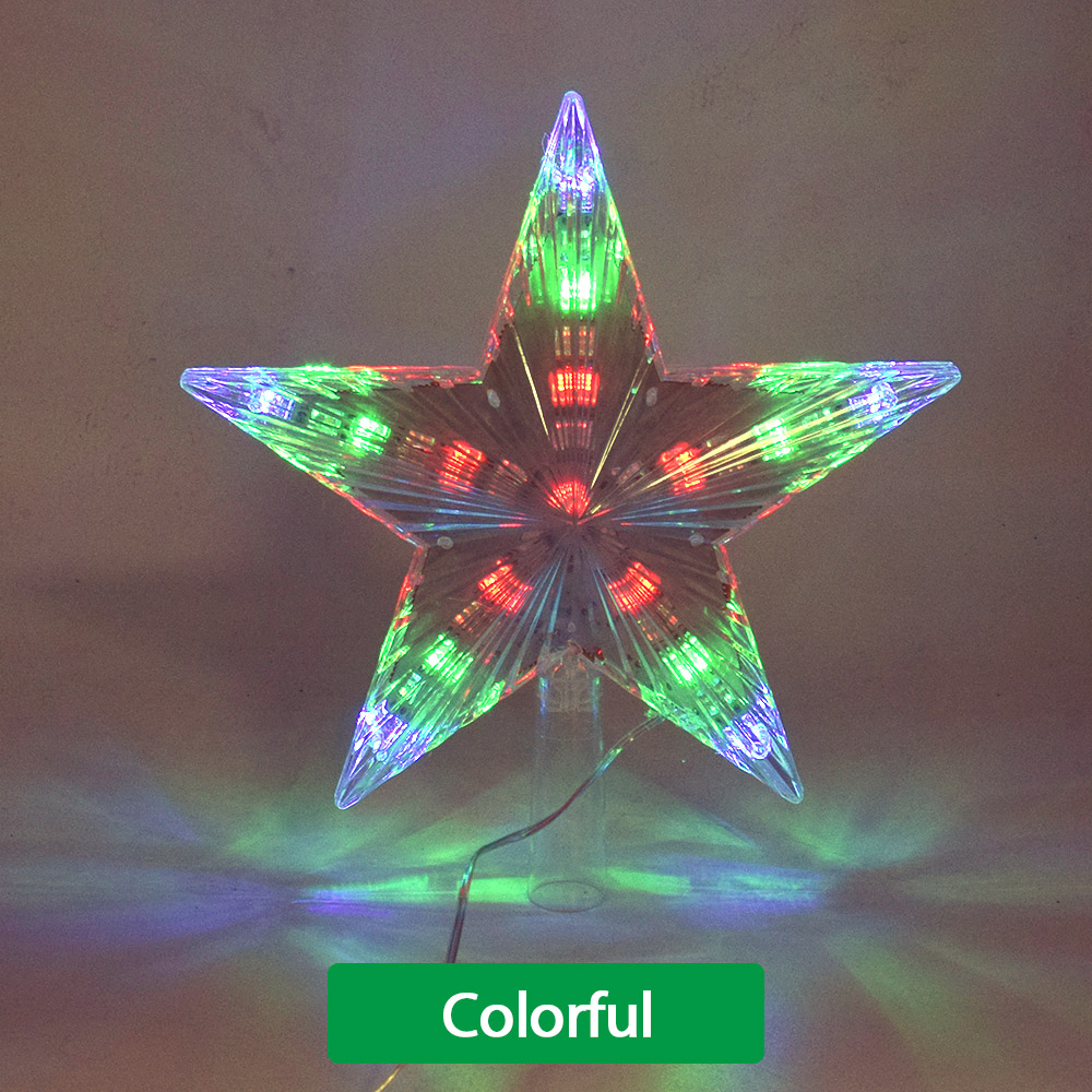 AIFENG Christmas Tree Five-Pointed Star LED Lights Fairy Lights Home Christmas Decoration Star Night Light Five-Pointed Lamp: Colorful