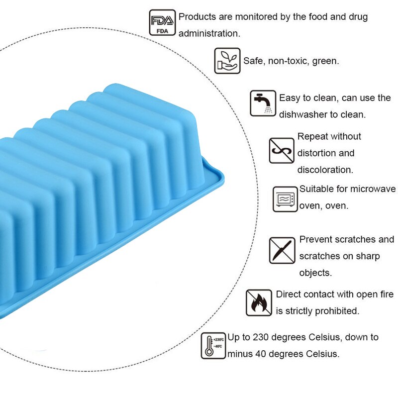 Food Grade Siliconen Toast Mal Baguette Brood Maker voor Ontbijt Cake Loaf Mallen Bakken Gebak Gereedschap BPA Gratis