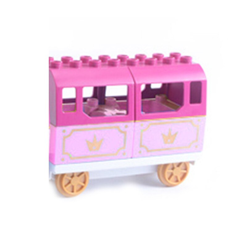 FAI DA TE Blocchi di Costruzione Duploe Pista del Treno Accessori Ferroviarie Punti Curvo Crossover Ponte Parti di Mattoni Giocattoli Per I Bambini Del Capretto Del Regalo: 1pcs block - 7