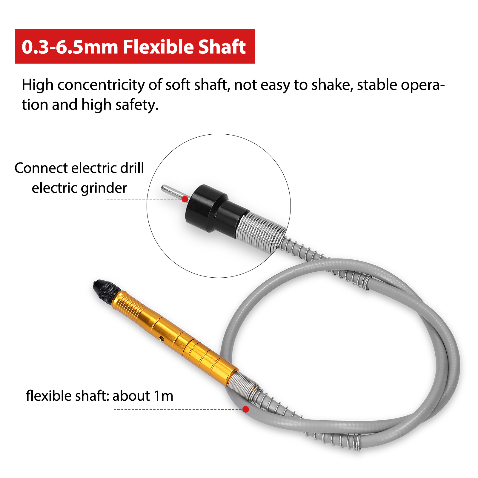 Roterande slipverktyg verktyg flexibel axel 0.3-3.6mm handstycken elektrisk borrmaskin roterande verktyg elektriskt slipverktyg tillbehör