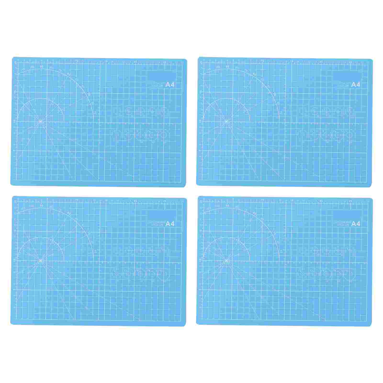 4Pcs Cutting Mats Quilting Grid Lines Printed Boards Self-Healing Cutting Boards