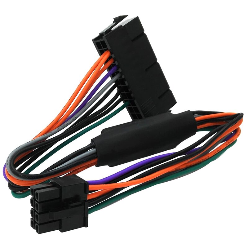 24 Pin Naar 8 Pin Atx Psu Power Adapter Kabel Compatibel Voor Dell Optiplex 3020 7020 9020 Precisie T1700 12-Inch(30Cm)