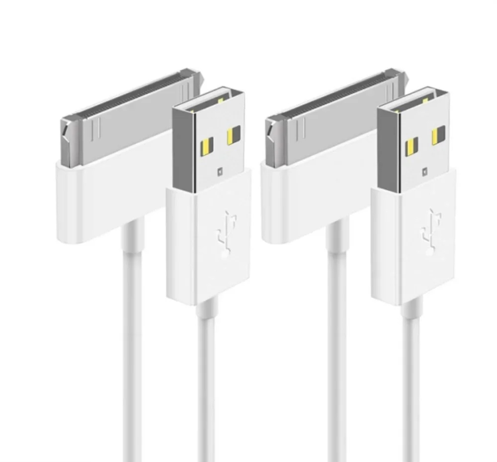 30 pin usb charger cable for Apple iphone 4 4s 3 3GS ipod nano ipad 1 2 3 iphone4 iphone4s 1m 1.5m charging cargador chargeur