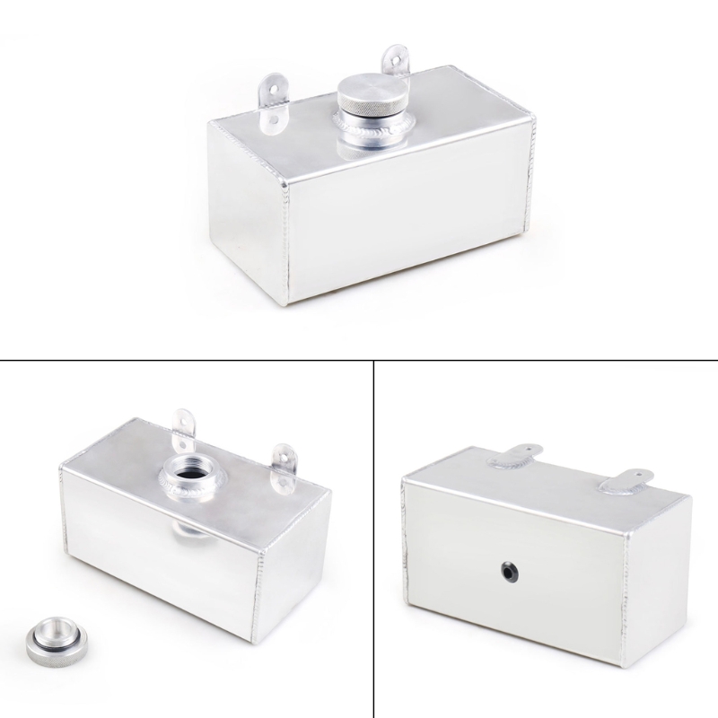 Universal 2L Alloy Coolant Overflow Tank Intercooler Spray Water Bottle Washer